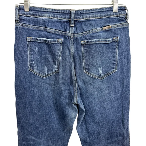 KanCan Bootcut Jeans Size 13/30 Distressed Medium Wash Stretch Denim - Picture 5 of 9